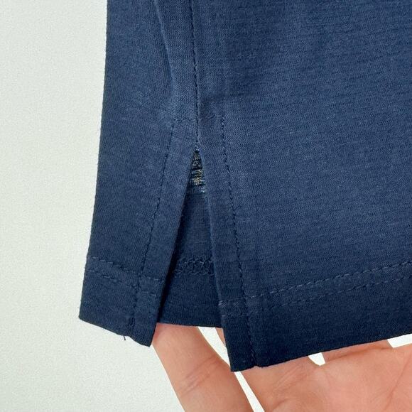 Lahgo Navy Blue Short Sleeve Crewneck Pocket T-Shirt NWT Size Small - Picture 3 of 7